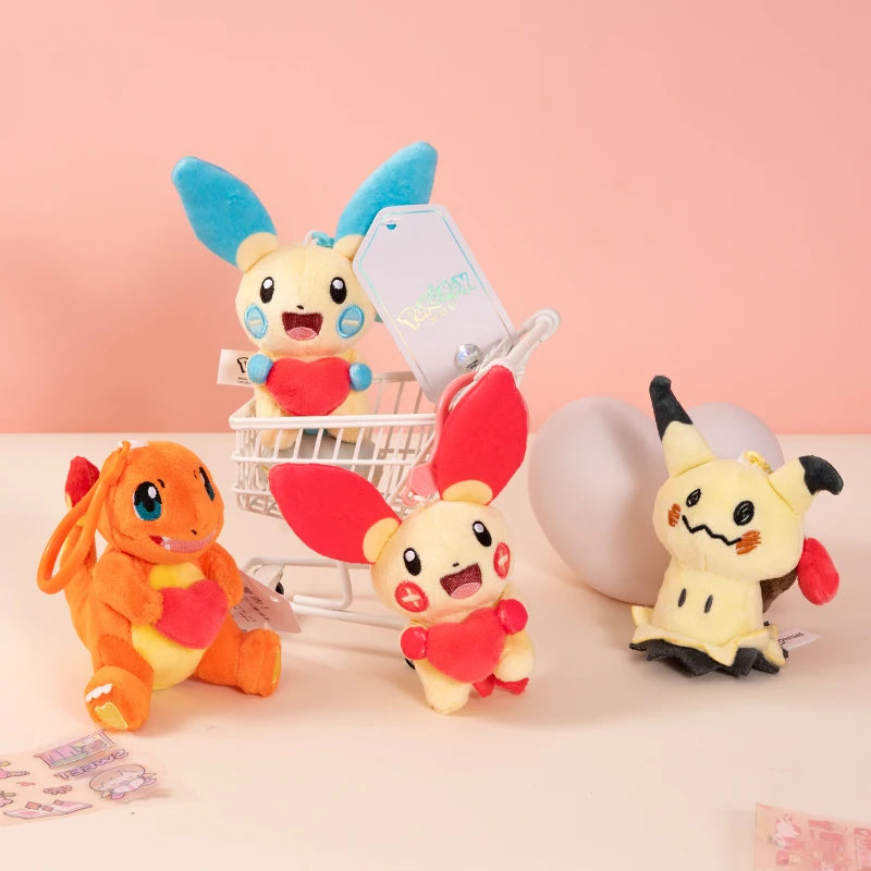 Pokémon Pikachu Gengar Charmander Togepi Anime Plush Toy Cartoon & Cute Doll keyring Children's Toy Backpack pendant
