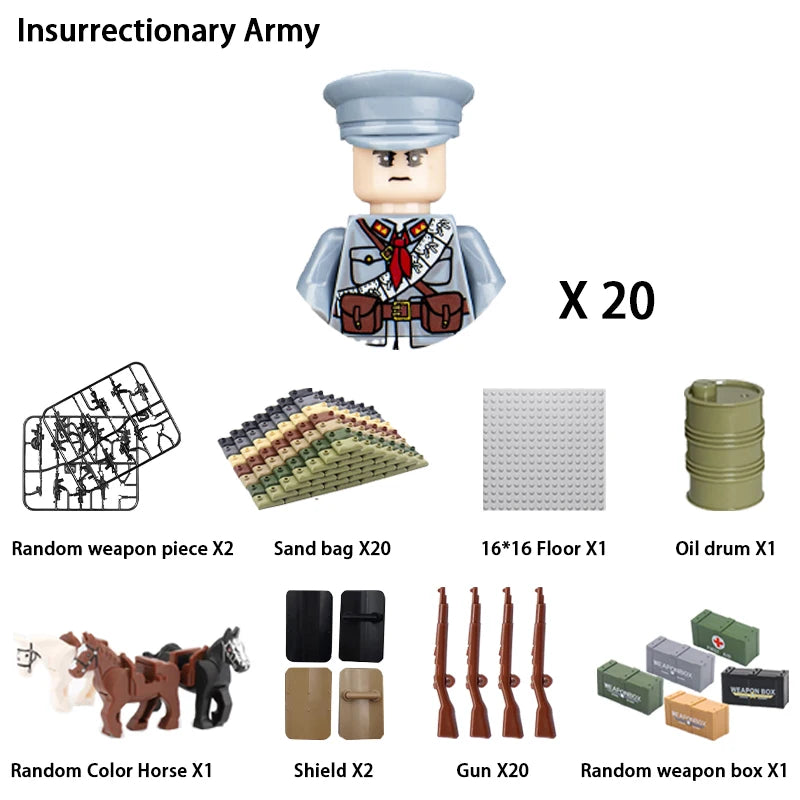 Army Building Blocks Set – Soldier & Military Construction Toy