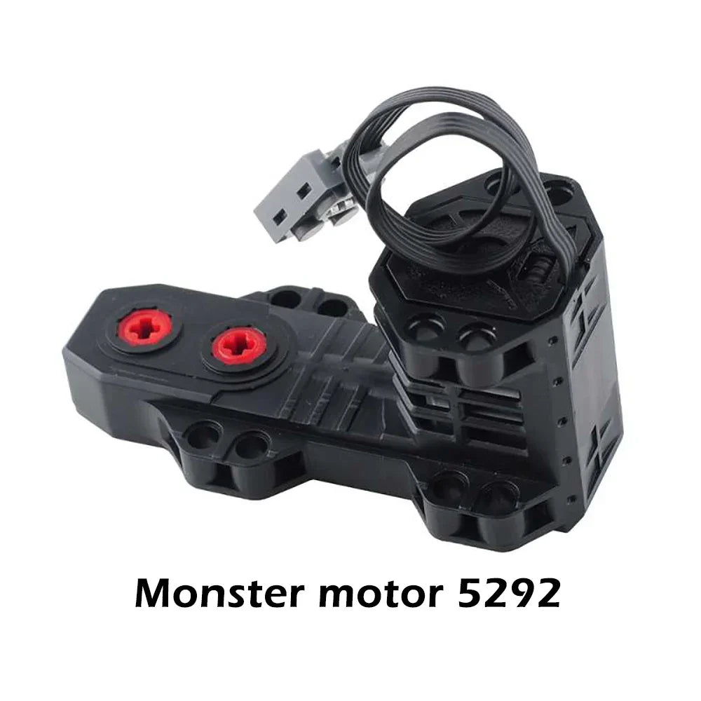 MOC Power Functions Servo Train Motor Battery Box Switch Light IR Remote Control Receiver Technical Parts Set Building Blocks