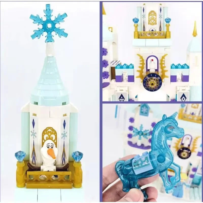 Frozen Snow Castle Building Blocks Set for Girls