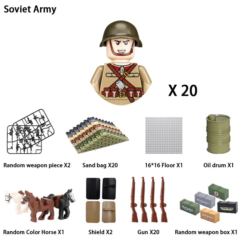 Army Building Blocks Set – Soldier & Military Construction Toy