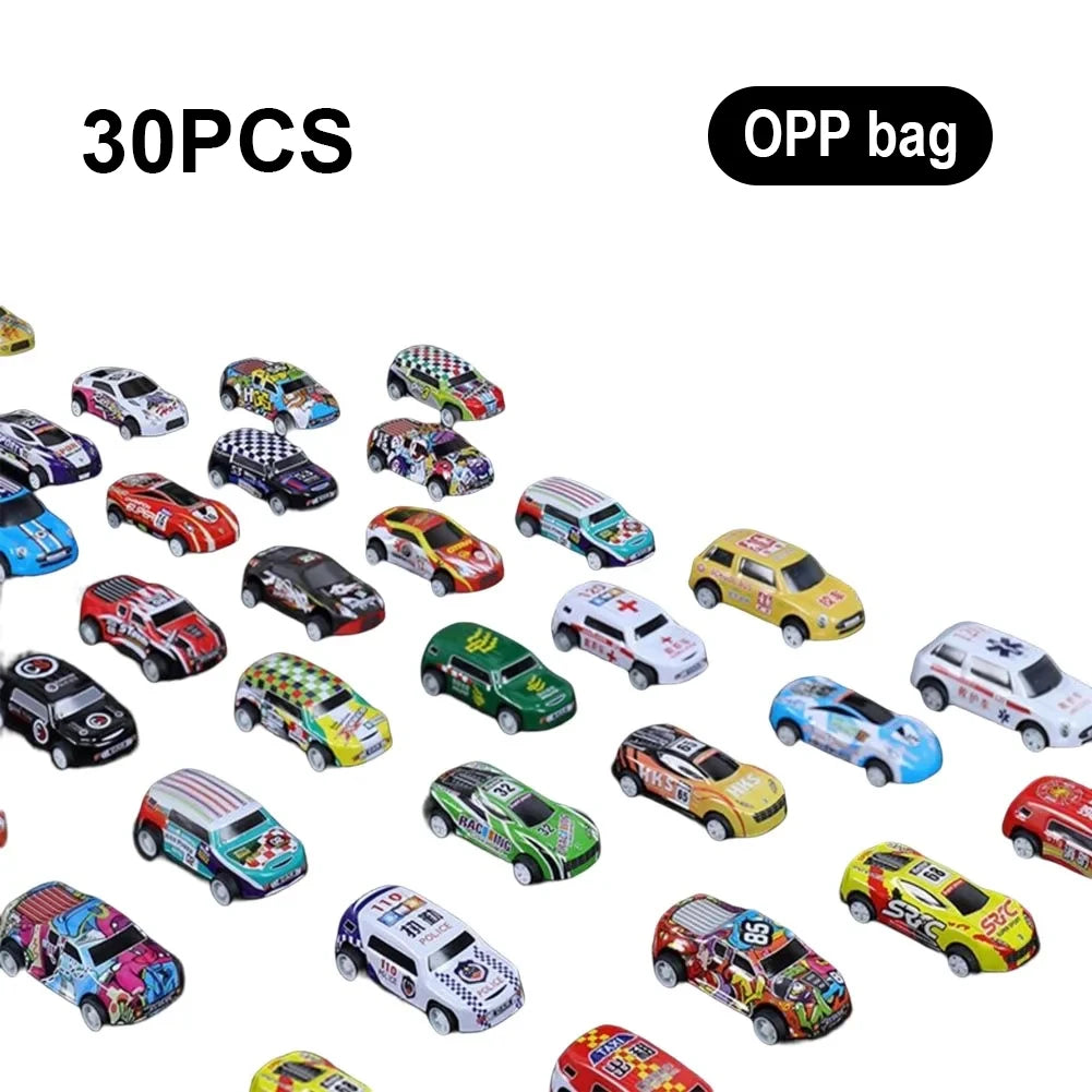 Mini Pull Back Cars Set – Plastic Vehicle Collection