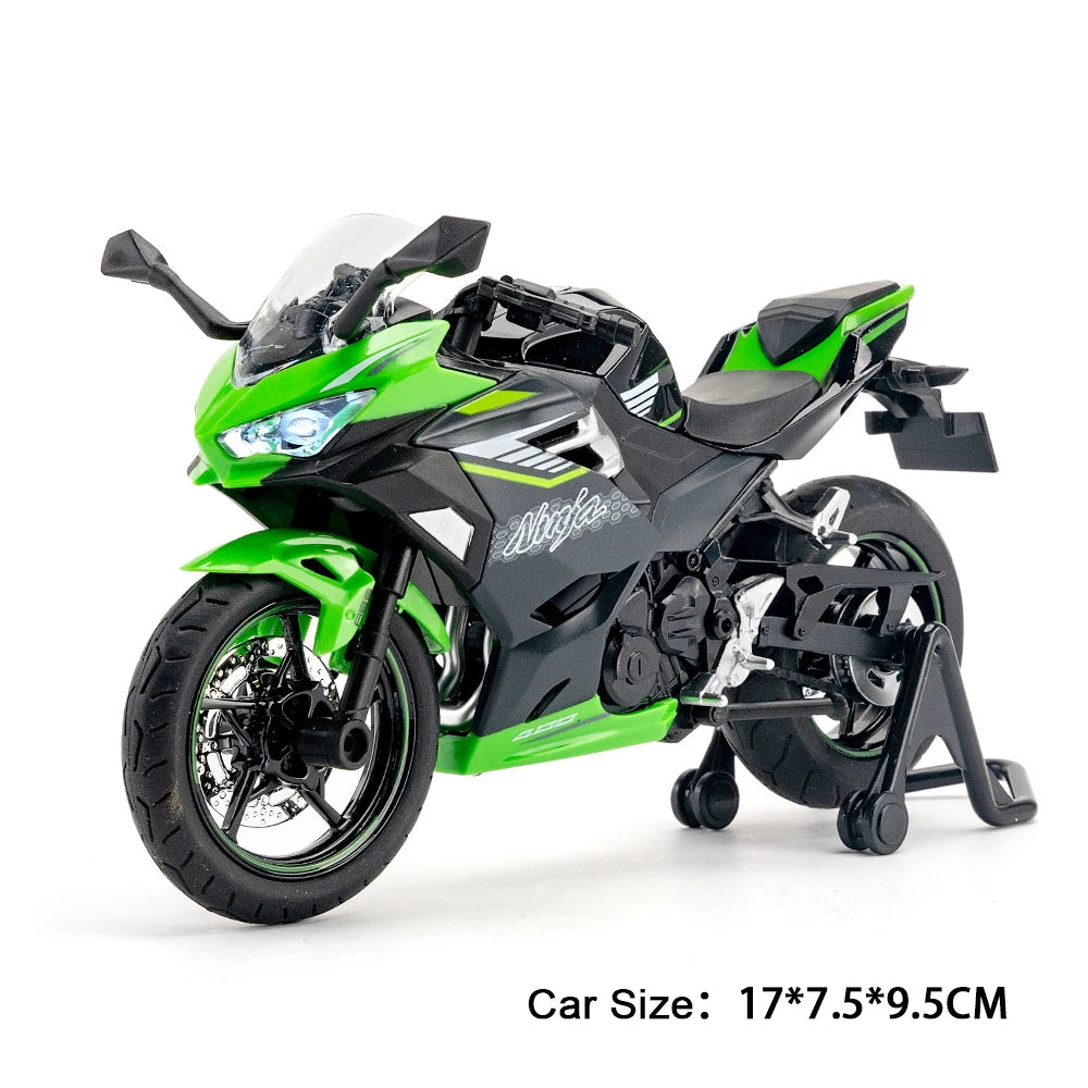 1:12 Diecast Motorcycle – Alloy Pull Back Model