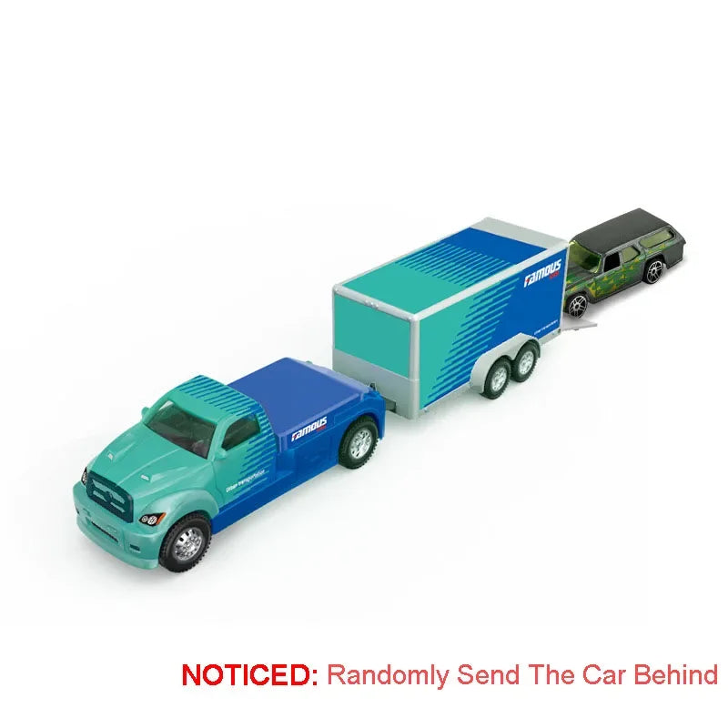 Diecast Trailer – 1:64 Metal Pull-Back Toy