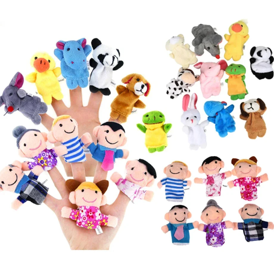 Finger Puppets – 10-Piece Cartoon Storytelling Set