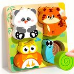Wooden Shape Sorting Toy – Montessori Color Matching Puzzle