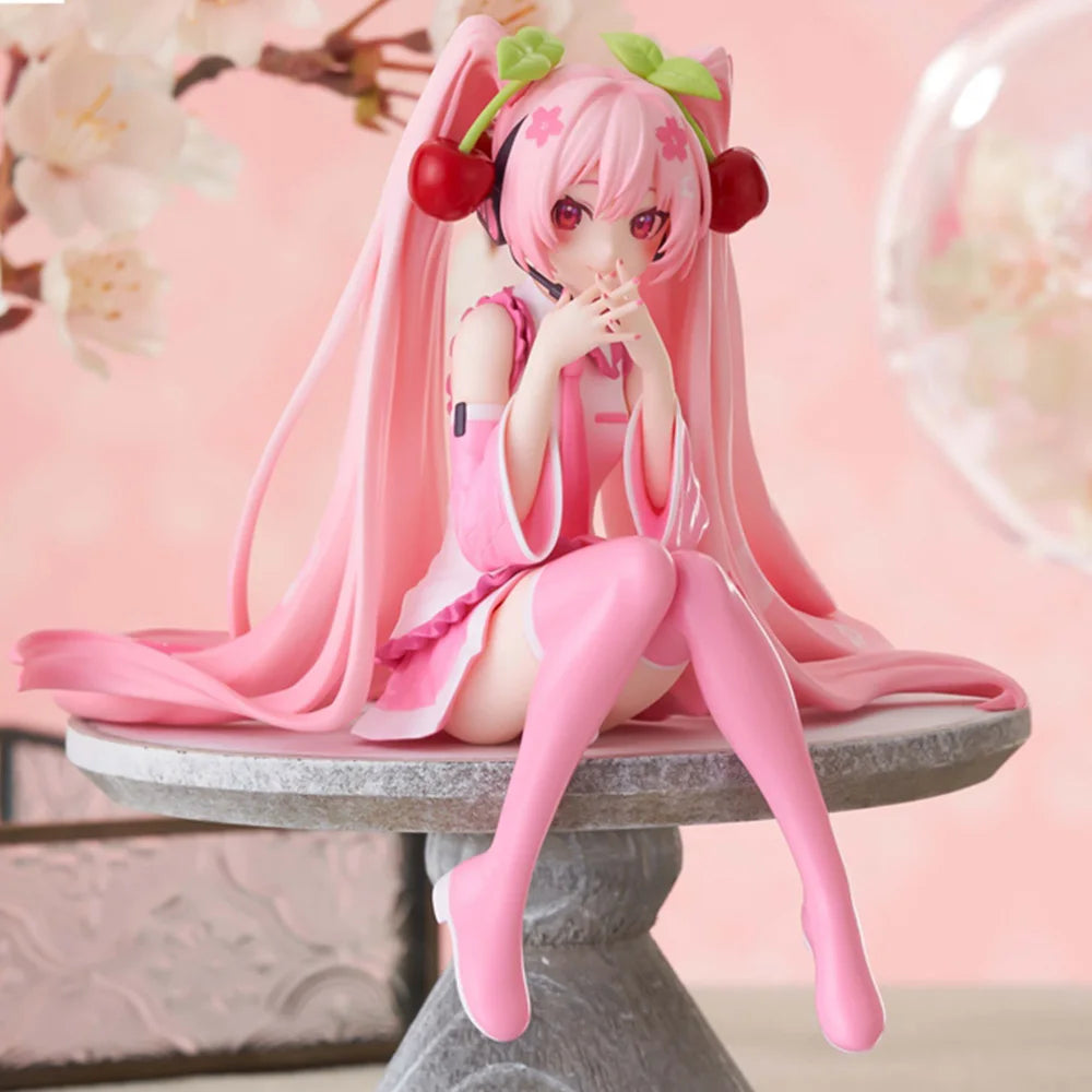 Anime Figure – Pink PVC Cherry Blossom Collectible Model