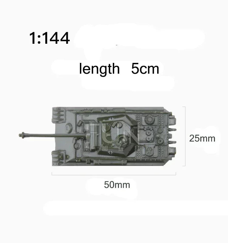 Tank Model Kit – 1:144 Scale Military Tank Set