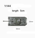 Tank Model Kit – 1:144 Scale Military Tank Set
