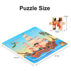 Wooden 3D Puzzle – Cartoon Animal Jigsaw Toy for Kids