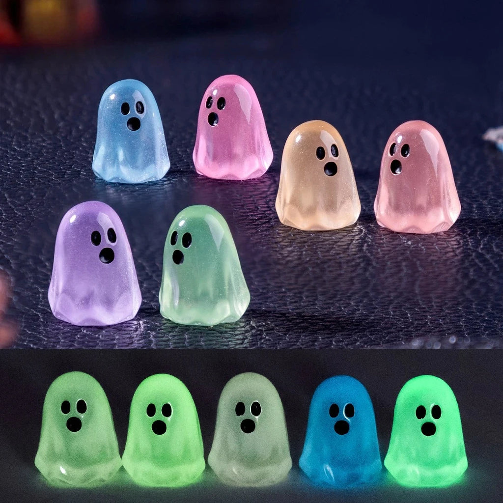 Luminous Ghost Figures – Glowing Mini Halloween Decorations