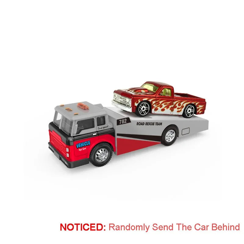 Diecast Trailer – 1:64 Metal Pull-Back Toy