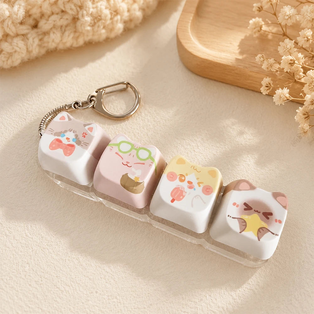 Animal Keychain – Cute Resin Key Ring & Bag Charm