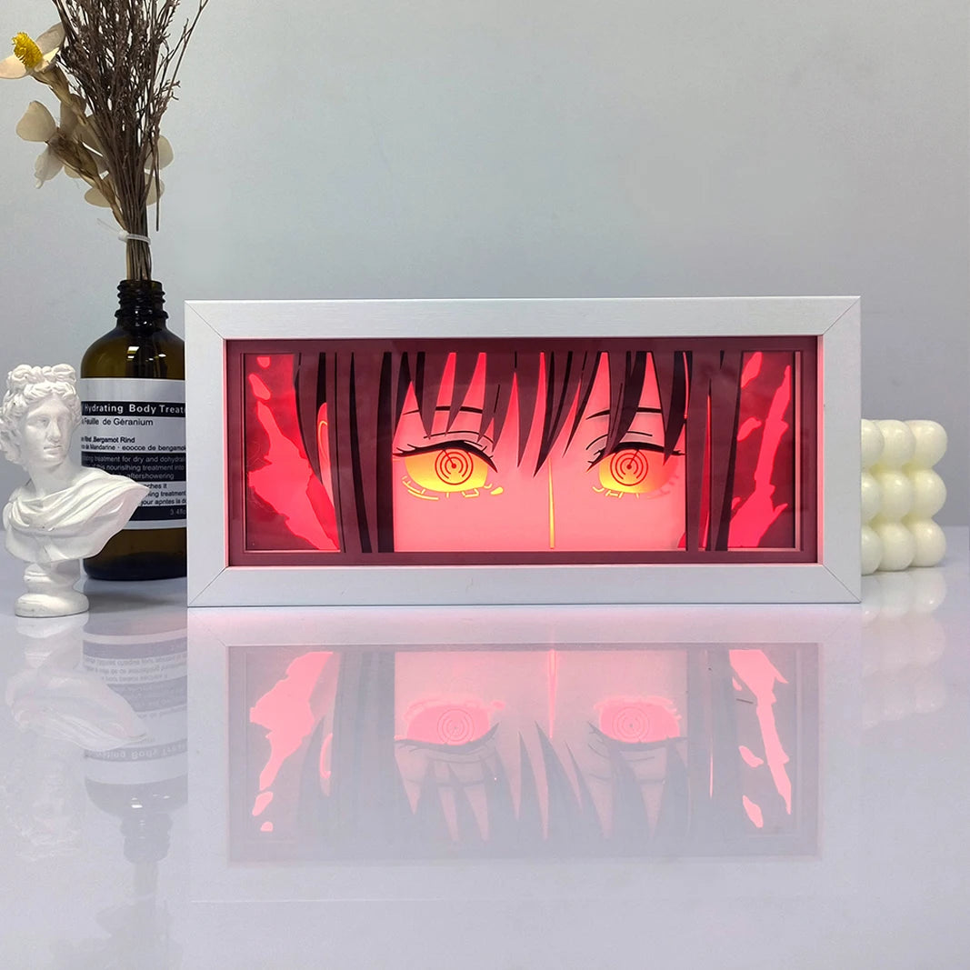3D LED Shadow Box Light Paper Night Light Remote Control