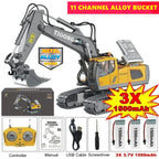 RC Excavator 4WD Construction Vehicle with Lights & Sound