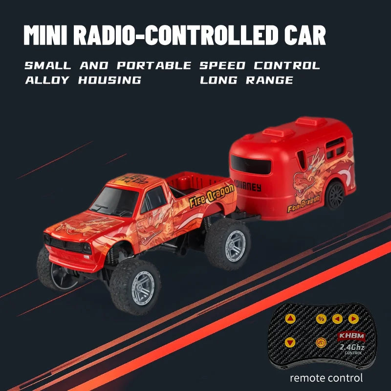 Mini RC Car 1:64 Alloy Remote Control