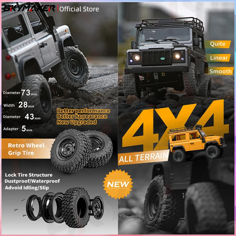 Remote Control Rock Crawler 1:12 4WD Off-Road RC Truck