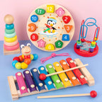Wooden Montessori Puzzle – 3D Early Learning Toy for Kids