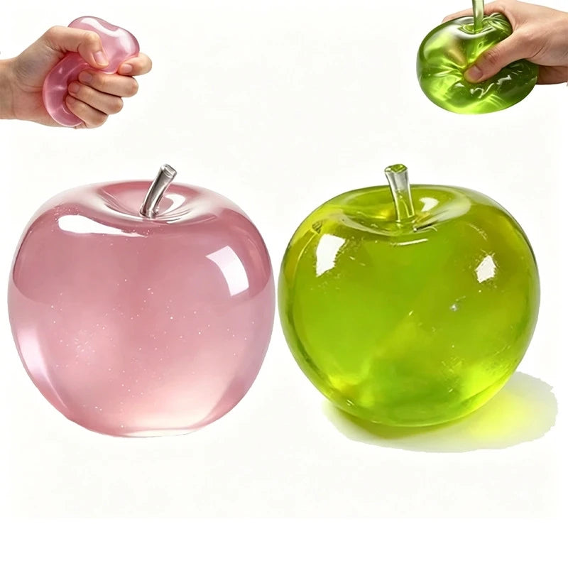 Apple Squishy Fidget Toy – Slow Rising Fruit Squeeze Toy