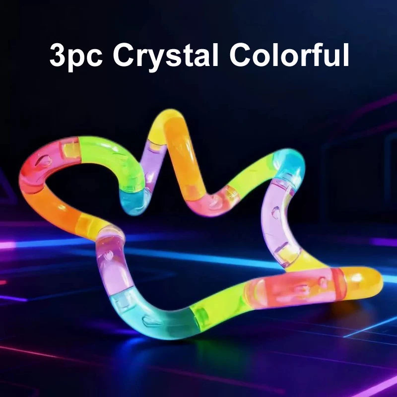 Twist Rope Fidget Toy – Rainbow Deformable Stress Relief Rope