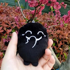 Black Character Plush Doll Soft Stuffed Decoration
