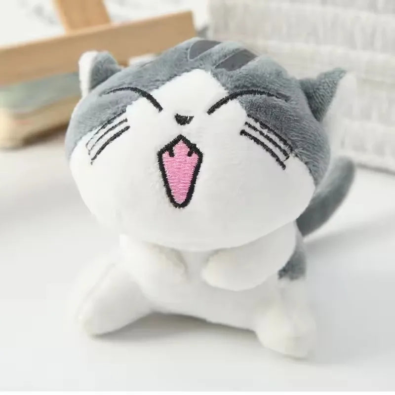 Kawaii Cute Mini Plush 10cm Cats Animal Stuffed Doll Keychain Instagram Style Bag Hanging Schoolbag Pendant Kids Gift