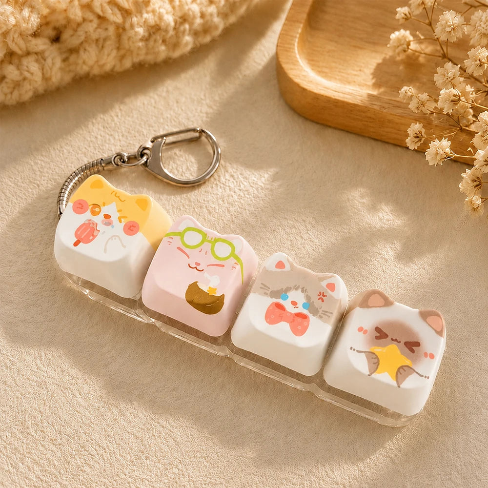 Animal Keychain – Cute Resin Key Ring & Bag Charm