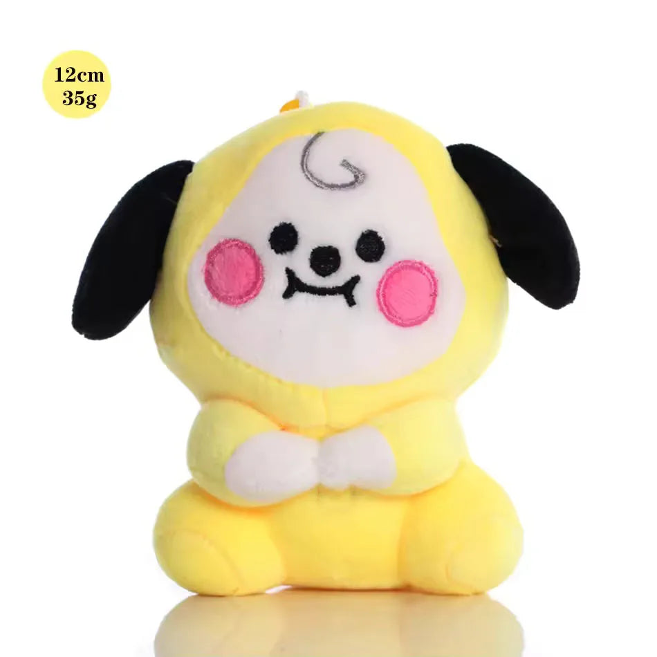Hot B-T-21 Plush Toy Tata Koay Shooky Mang Cooky Cartoon Animal Backpack Key Mobile Phone Pendant Office Toys Friend Gift