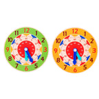 Wooden Learning Clock – Montessori Time Teaching Toy for Kids