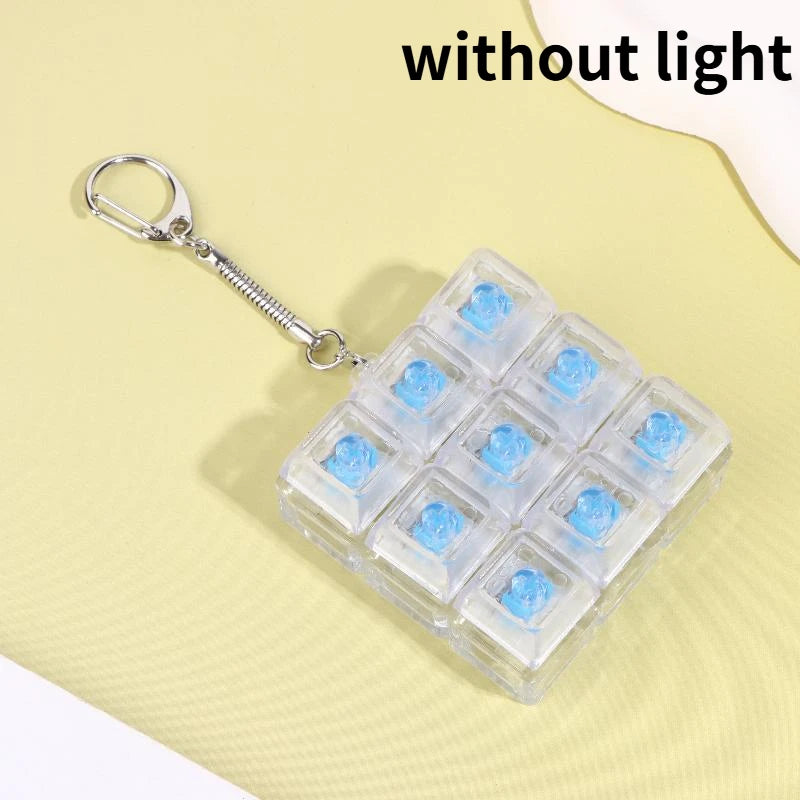 Mechanical Keyboard Key Tester – LED Keycap Fidget Keychain