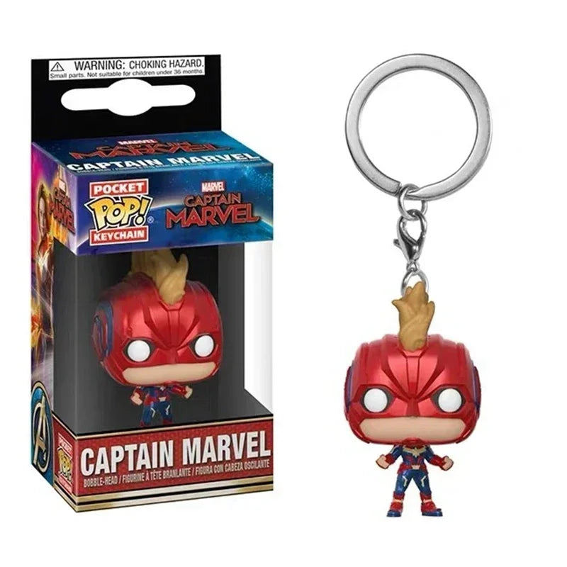 Superhero Keychain Figure – 4cm Vinyl Collectible Toy