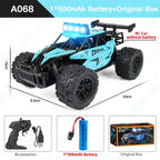 Off-Road RC Car 2WD 1:16 with LED Lights, 2.4GHz Remote Control