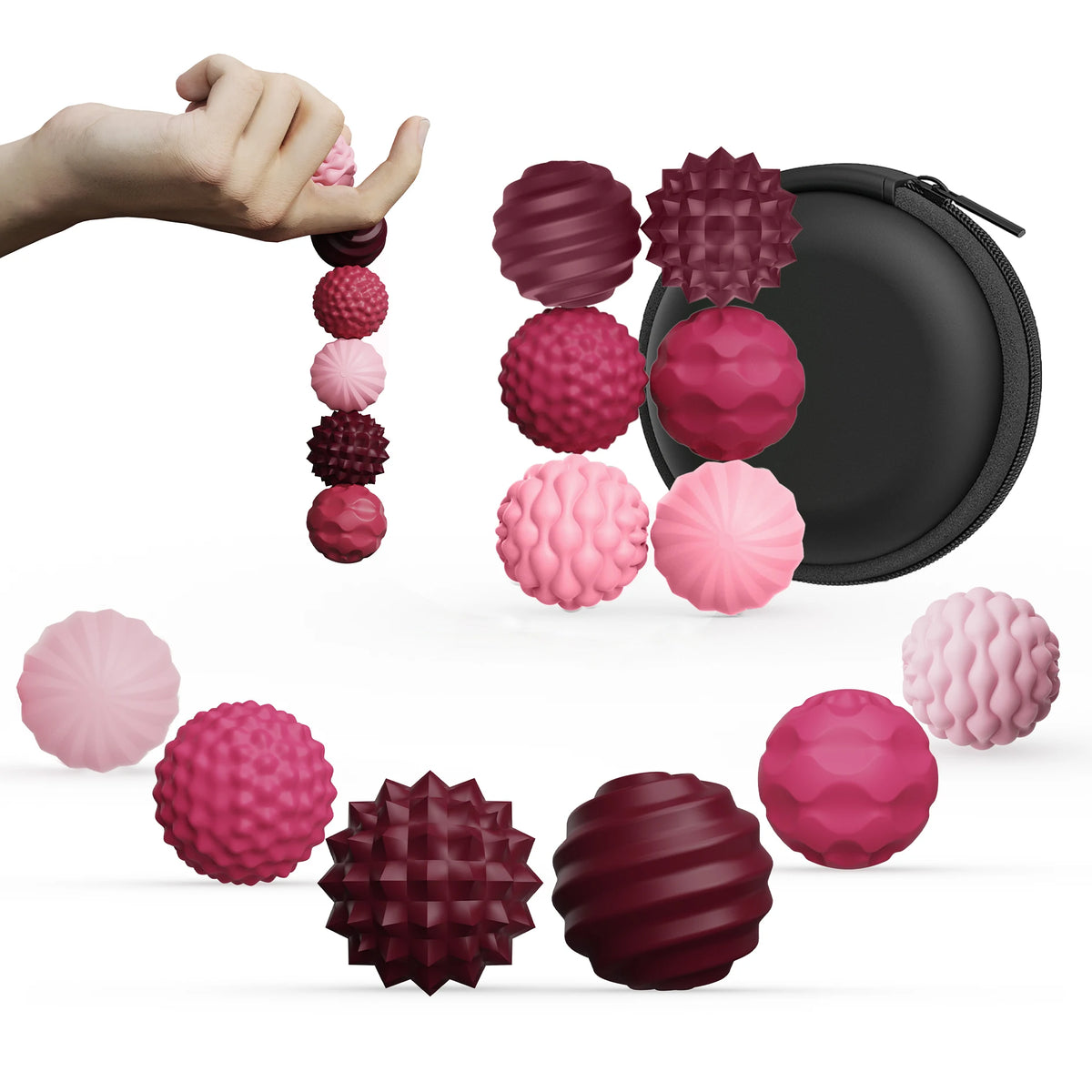Magnetic Sensory Balls – Silicone Fidget Toy for Stress Relief