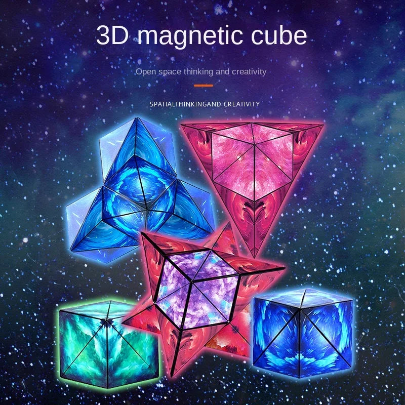 Magnetic Puzzle Cube – 3D Transformable Fidget Toy