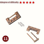 Metal Brain Teaser Puzzle – Challenging 3D Geometric Game