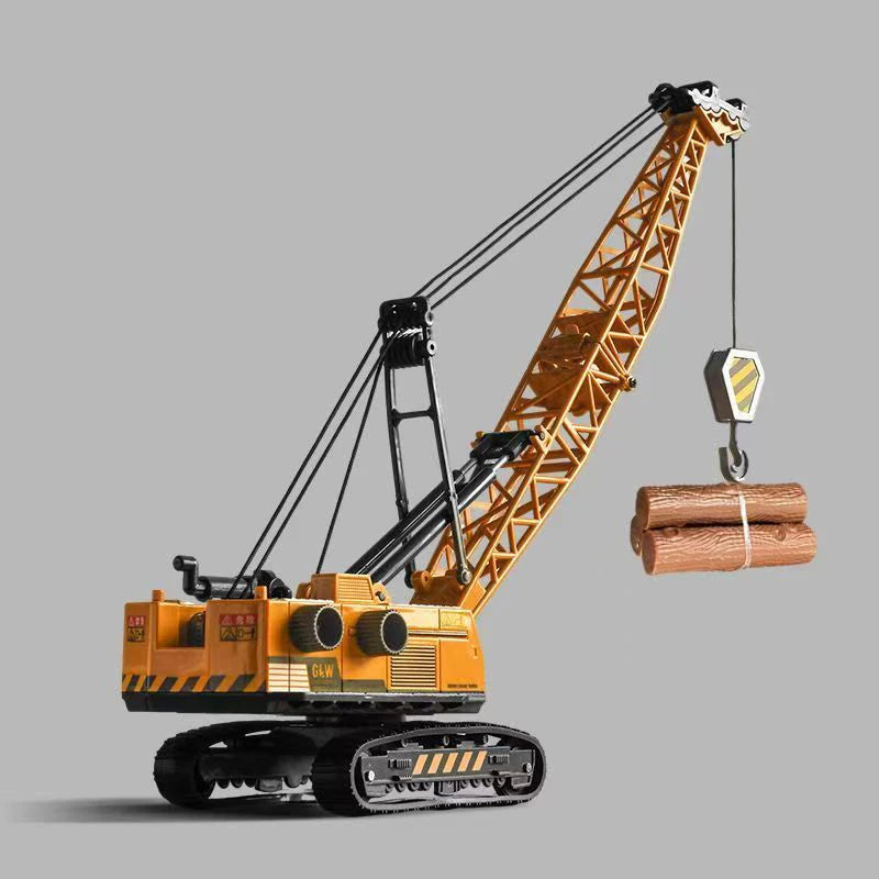 Diecast Construction Vehicle – Crane, Excavator & Bulldozer