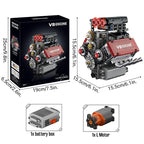 V8 Engine Building Blocks – Mechanical Model Construction Kit