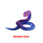 2026 3D Printed Snake Fidget Toy – Movable Joint Desk Ornament