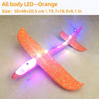 Foam Glider Plane – LED Hand Throw Airplane