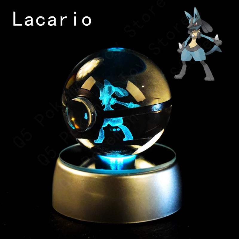 3D Crystal Ball Lamp – Glass LED Night Light Collectible