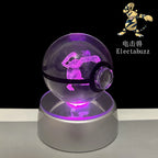 3D Crystal Ball Night Light – LED Decorative Display Lamp