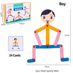 DIY Puzzle Toy, Preschool Puzzle Game, Fine Motor Toy, Early Learning Puzzle, Double-Sided Puzzle Cards