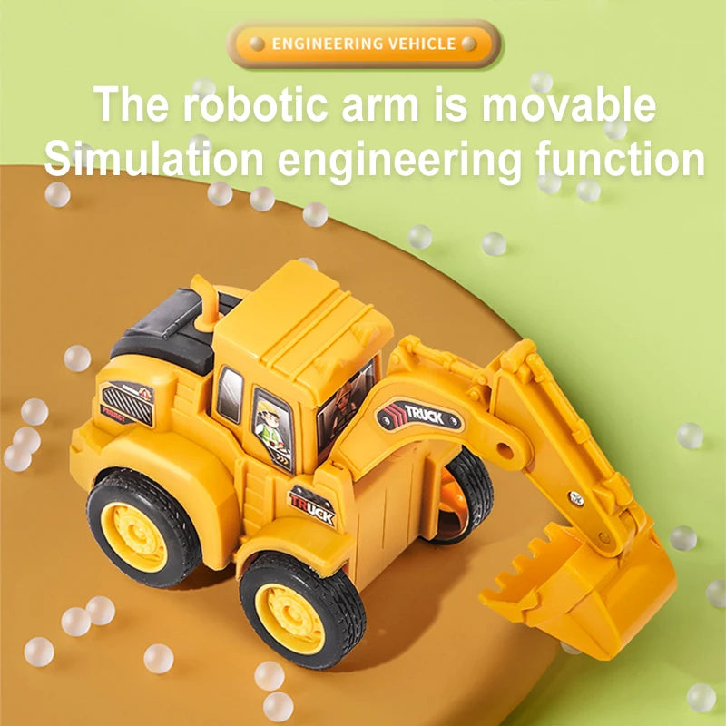 Construction Vehicle Toy – Excavator & Bulldozer Model
