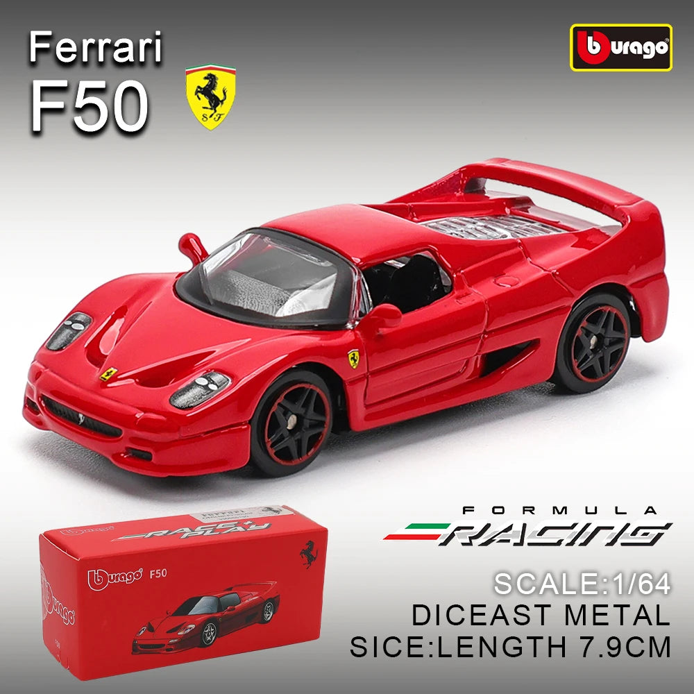 Bburago 1:64 genuine Ferrari SP1 812 COMPETIZIONE ENZO F40 F12TDF SF90 car model series children's Christmas boy gift toys