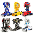 One-Step Transforming Robot Car Toy Action Figure
