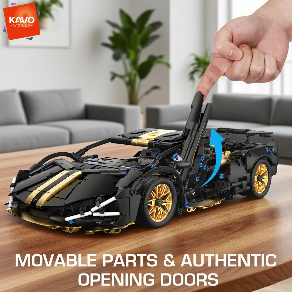 Supercar Building Blocks – 1280-Piece Racing Car