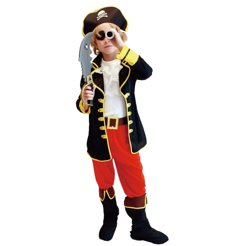 Halloween Children's Pirate Costumes for Boy Boys Kids Children Pirate Costume Fantasia Infantil Cosplay Clothing