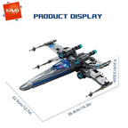 1271-Piece Space Fighter Building Blocks Set with LED Lights