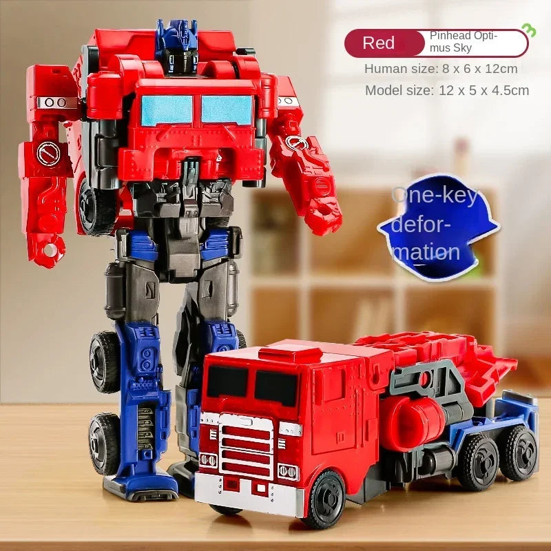 One-Step Transforming Robot Car Toy Action Figure