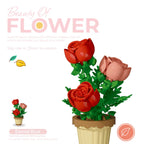 Flower Building Blocks Potted Plant Set for Home Decor